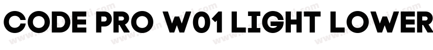 Code Pro W01 Light Lowercase字体转换